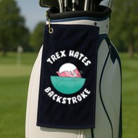Trex Hates Backstroke Golf Towel