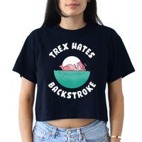 Trex Hates Backstroke Crop Top