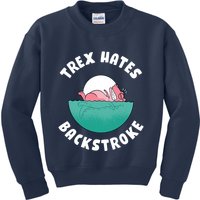 Trex Hates Backstroke Kids Sweatshirt
