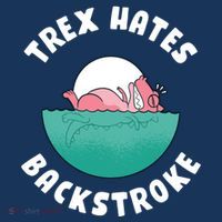 Trex Hates Backstroke Kids T-Shirt