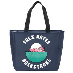 Trex Hates Backstroke Zip Tote Bag