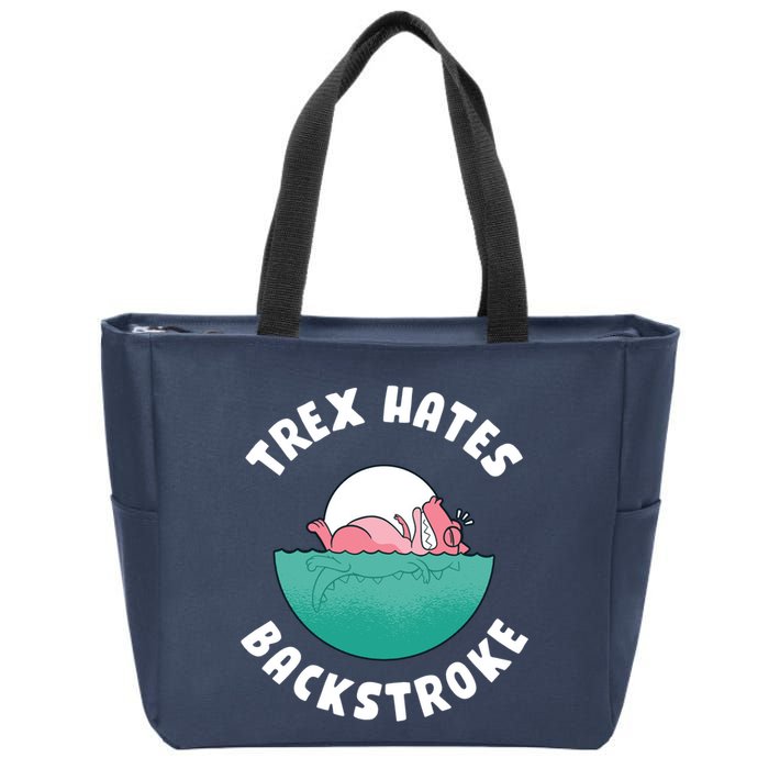 Trex Hates Backstroke Zip Tote Bag