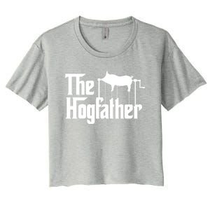 The Hogfather Barbecue Chef Funny Bbq Grill Master Women's Crop Top Tee