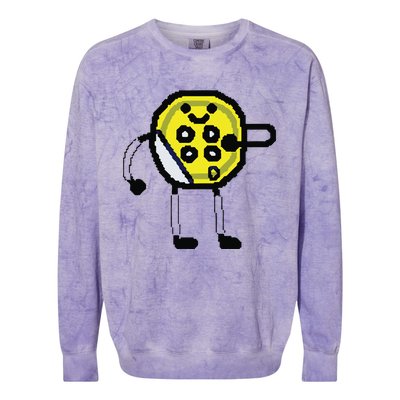 Tyrese Hali Button Colorblast Crewneck Sweatshirt