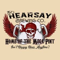 ThatS Hearsay Brewing Co Home Of The Mega Pint Funny Skull Zip Tote Bag