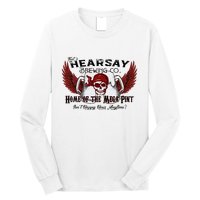 ThatS Hearsay Brewing Co Home Of The Mega Pint Funny Skull Long Sleeve Shirt