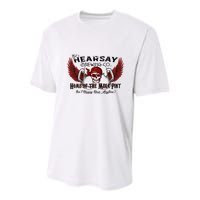 ThatS Hearsay Brewing Co Home Of The Mega Pint Funny Skull Youth Performance Sprint T-Shirt