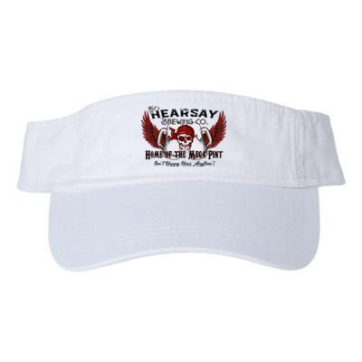 ThatS Hearsay Brewing Co Home Of The Mega Pint Funny Skull Valucap Bio-Washed Visor