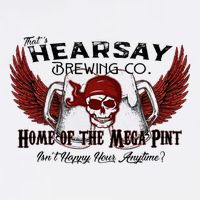 ThatS Hearsay Brewing Co Home Of The Mega Pint Funny Skull Short Acrylic Beanie