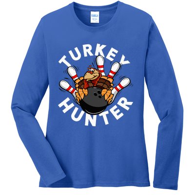 Turkey Hunter Bowling Ladies Long Sleeve Shirt