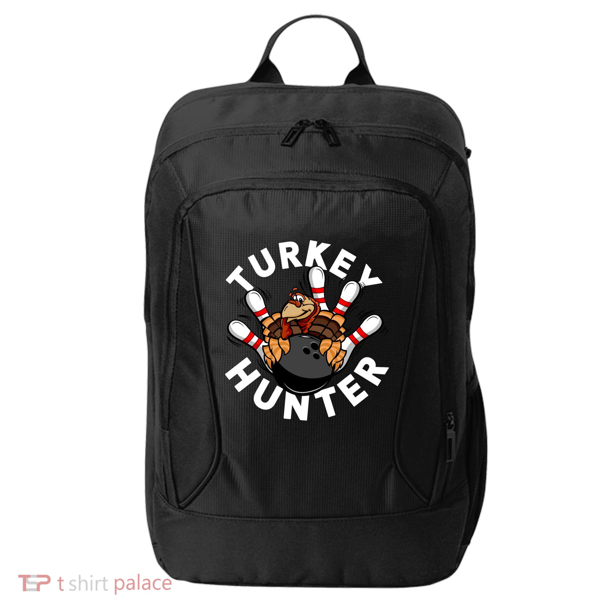 Turkey Hunter Bowling Meaningful Gift City Backpack