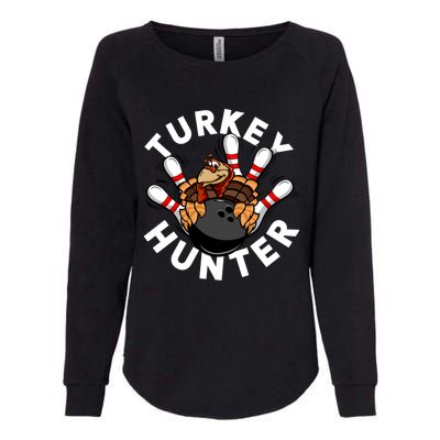 Turkey Hunter Bowling Meaningful Gift Womens California Wash Sweatshirt