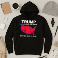 Trump Has Better Coverage Than Verizon Red Wave Us Map Hoodie