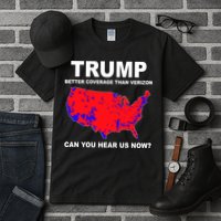 Trump Has Better Coverage Than Verizon Red Wave Us Map Tall T-Shirt