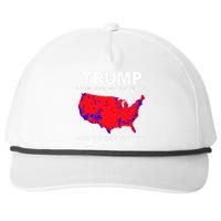 Trump Has Better Coverage Than Verizon Red Wave Us Map Snapback Five-Panel Rope Hat