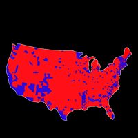 Trump Has Better Coverage Than Verizon Red Wave Us Map Coffee Mug