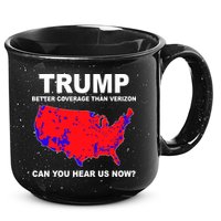 Trump Has Better Coverage Than Verizon Red Wave Us Map 15oz Campfire Ceramic Mug