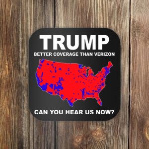 Trump Has Better Coverage Than Verizon Red Wave Us Map Coaster