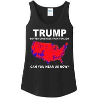 Trump Has Better Coverage Than Verizon Red Wave Us Map Ladies Essential Tank