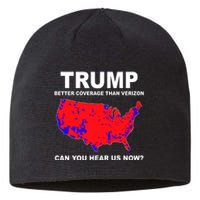 Trump Has Better Coverage Than Verizon Red Wave Us Map Sustainable Beanie