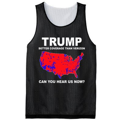 Trump Has Better Coverage Than Verizon Red Wave Us Map Mesh Reversible Basketball Jersey Tank