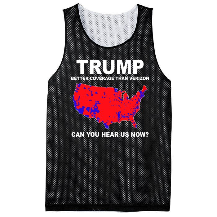 Trump Has Better Coverage Than Verizon Red Wave Us Map Mesh Reversible Basketball Jersey Tank