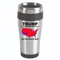 Trump Has Better Coverage Than Verizon Red Wave Us Map 16oz Travel Tumbler