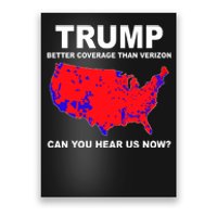 Trump Has Better Coverage Than Verizon Red Wave Us Map Poster