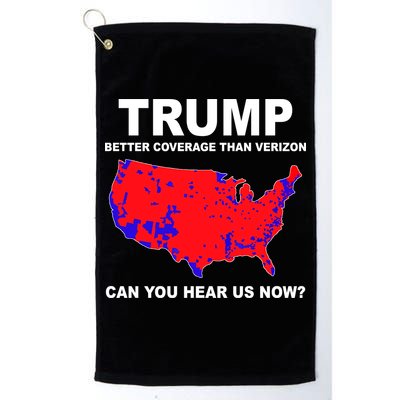 Trump Has Better Coverage Than Verizon Red Wave Us Map Golf Towel