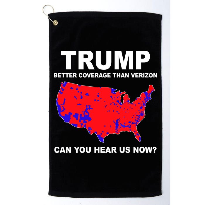 Trump Has Better Coverage Than Verizon Red Wave Us Map Golf Towel