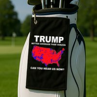 Trump Has Better Coverage Than Verizon Red Wave Us Map Golf Towel
