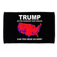 Trump Has Better Coverage Than Verizon Red Wave Us Map Microfiber Hand Towel