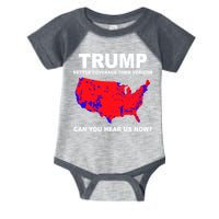 Trump Has Better Coverage Than Verizon Red Wave Us Map Infant Baby Jersey Bodysuit