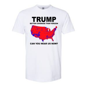 Trump Has Better Coverage Than Verizon Red Wave Us Map Softstyle CVC T-Shirt