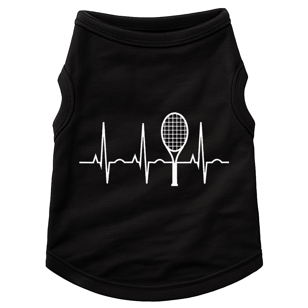 Tennis Heartbeat Best Tennis Gift for Players Fans Doggie Tank
