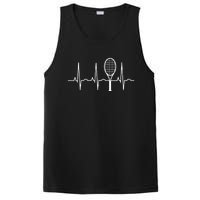 Tennis Heartbeat Best Tennis Gift for Players Fans PosiCharge Competitor Tank