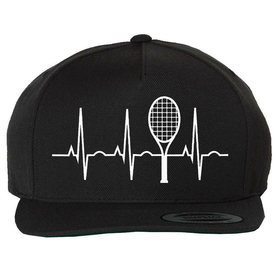 Tennis Heartbeat Best Tennis Gift for Players Fans Wool Snapback Cap