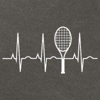 Tennis Heartbeat Best Tennis Gift for Players Fans Cotton Canvas Backpack