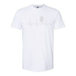 Tennis Heartbeat Best Tennis Gift for Players Fans Softstyle CVC T-Shirt