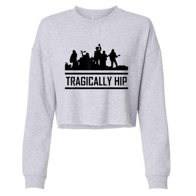 Tragically Hip Band Cropped Pullover Crew