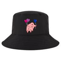 Tardigrade Heart Balloon Bisexual Pride Gift Cool Comfort Performance Bucket Hat