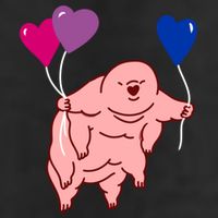 Tardigrade Heart Balloon Bisexual Pride Gift Cool Comfort Performance Bucket Hat