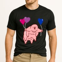 Tardigrade Heart Balloon Bisexual Pride Gift Cooling Performance Crew T-Shirt