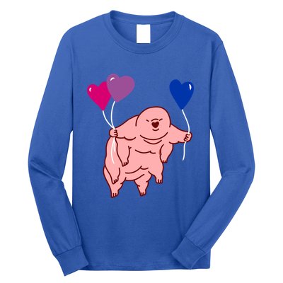 Tardigrade Heart Balloon Bisexual Pride Gift Long Sleeve Shirt