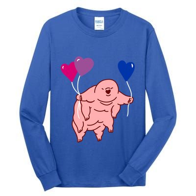 Tardigrade Heart Balloon Bisexual Pride Gift Tall Long Sleeve T-Shirt