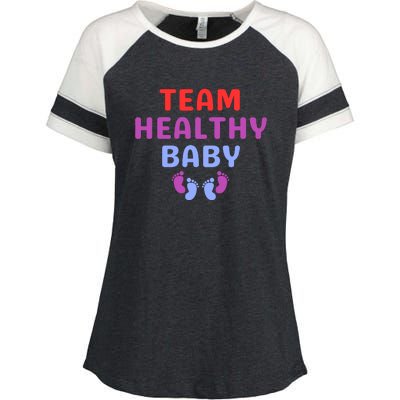 Team Healthy Baby Enza Ladies Jersey Colorblock Tee