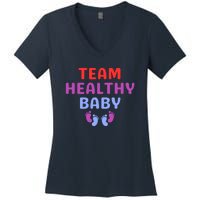 Team Healthy Baby Women's V-Neck T-Shirt