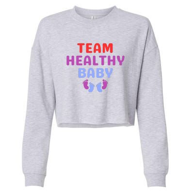 Team Healthy Baby Cropped Pullover Crew