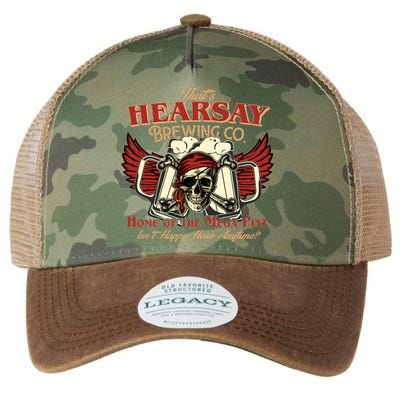 That's Hearsay Brewing Co Home Of The Mega Pint Isn't Happy Hour Anytime Legacy Tie Dye Trucker Hat