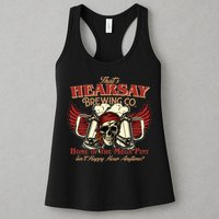 That's Hearsay Brewing Co Home Of The Mega Pint Isn't Happy Hour Anytime Womens Tank Top